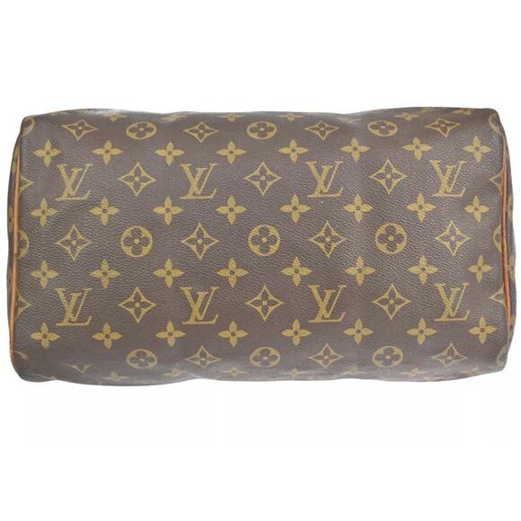 LOUIS VUITTON Speedy 30 Travel Hand Bag Monogram Leather Brown M41526 31KA125 - Picture 4 of 14